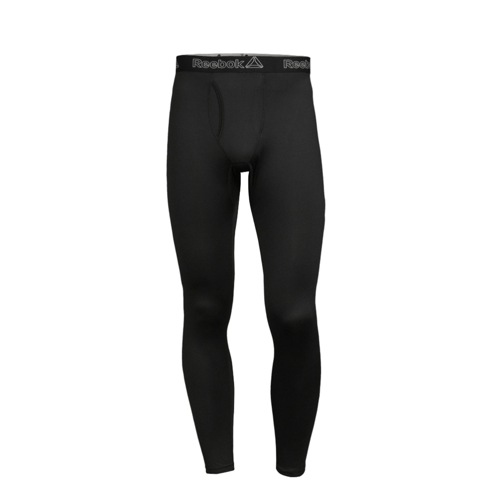 Reebok Men's Black Performance Base Layer Pant With Fly